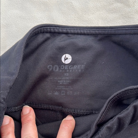 90 Degree By Reflex.   Black Leggings - Picture 3 of 4
